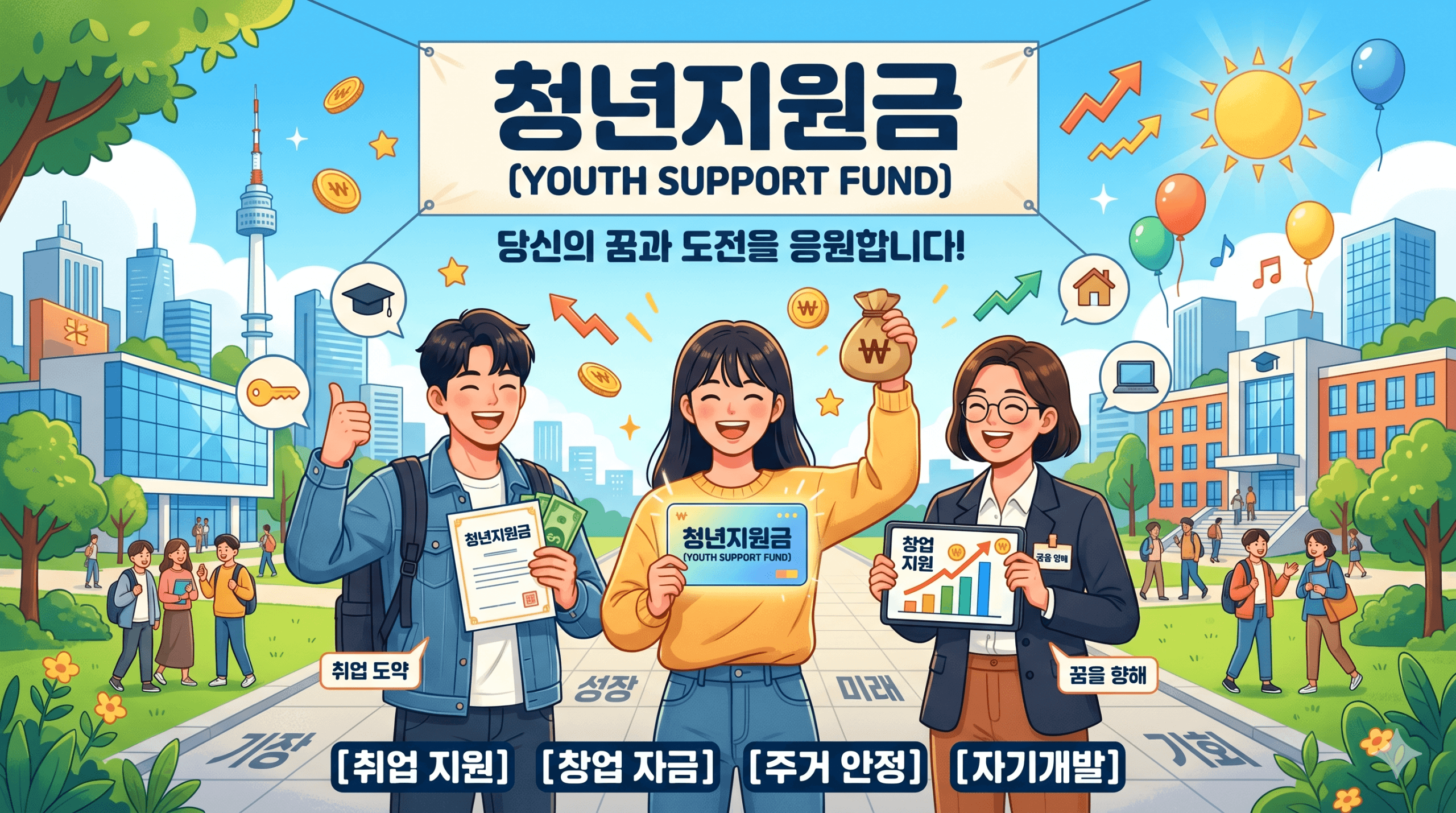 청년 지원금 50만원 받는 방법